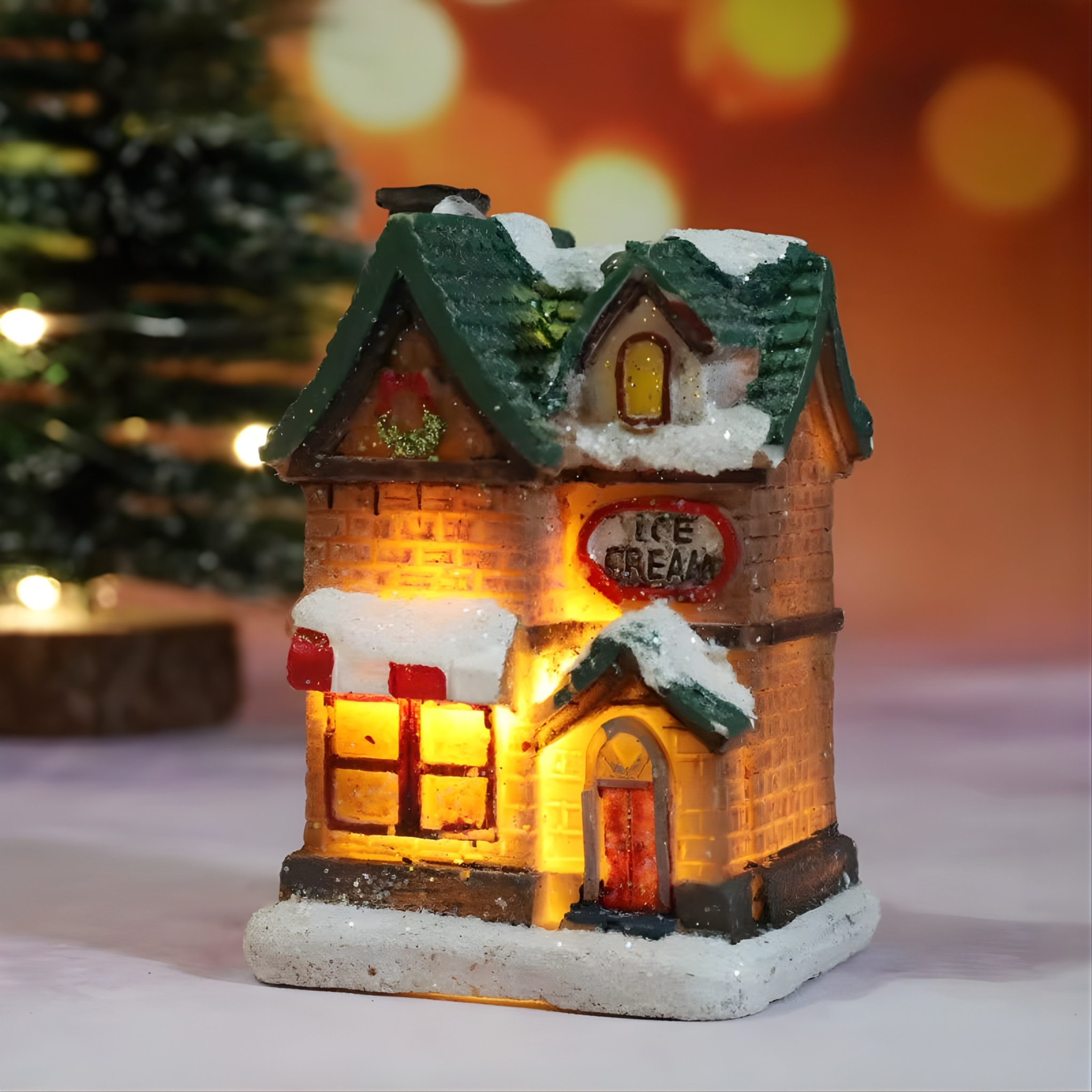 Mini Decorazione Luminosa in Resina