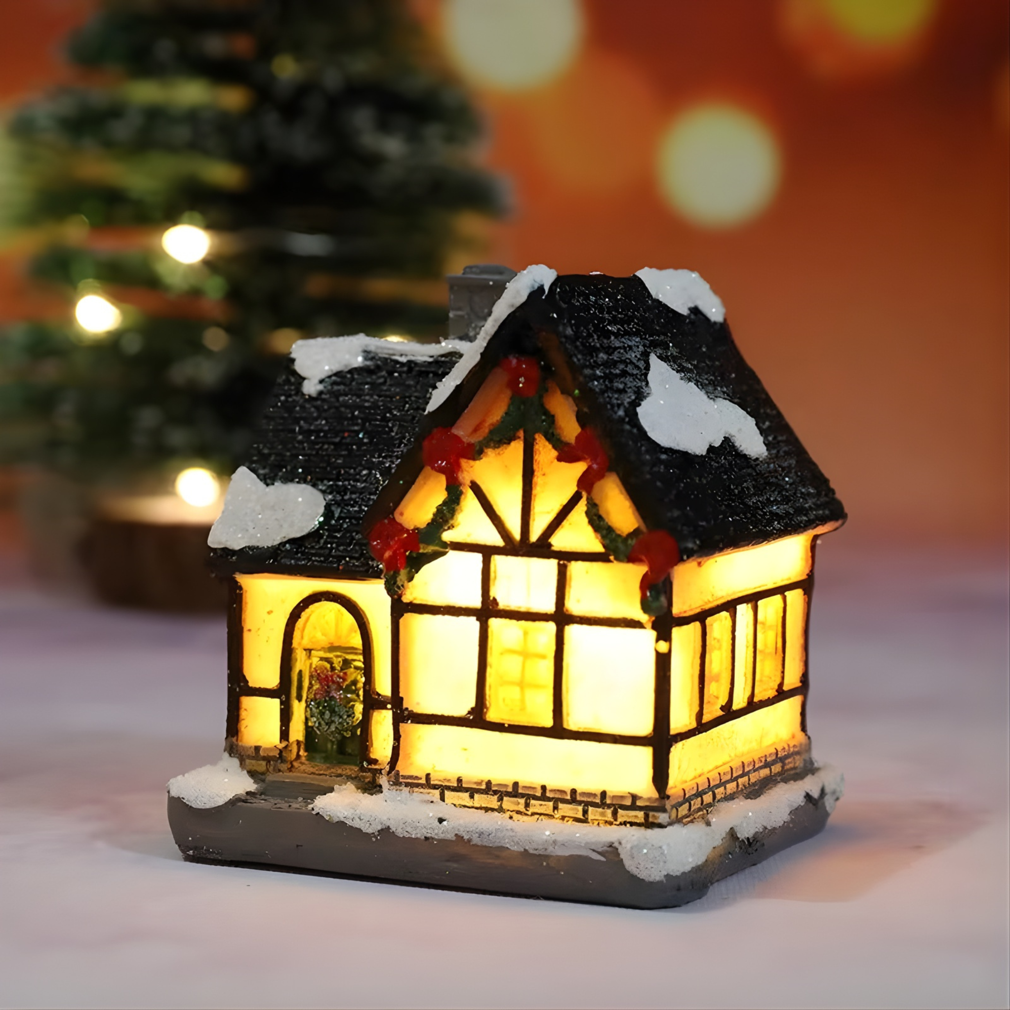 Mini Decorazione Luminosa in Resina